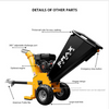 K-maxpower Hot Selling High Productive Wholesale 15HP Four Stroke CE Certificated Wood Chipper Shredder