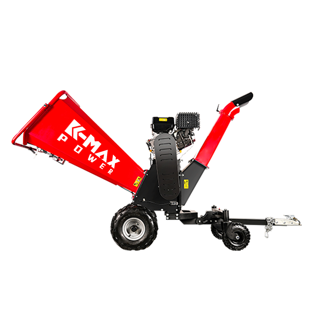 15HP Gasoline Engine 6 Inch Cutting Customize Logo Color Drum Wood Chipper