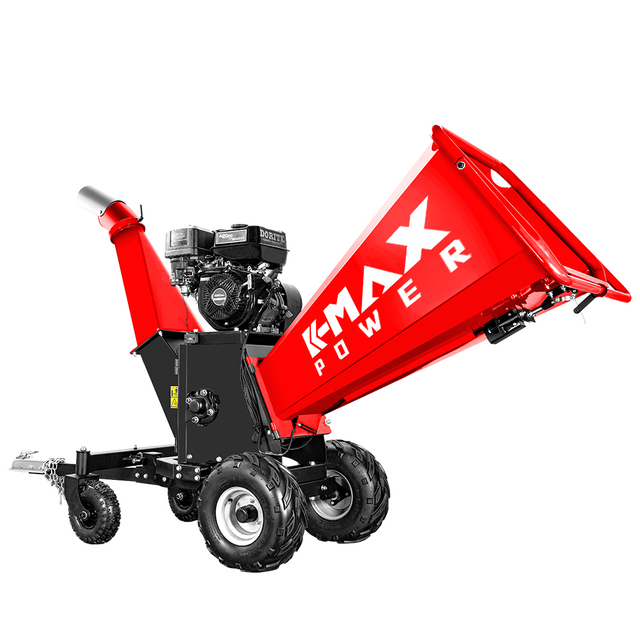 350PRO Spring Cleanup 15HP Four Wheels Wood Chipper Making Mulch Enhanced Forestry Branch Logger